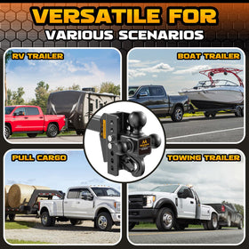 Mmtowus mounted on truck towing trailer showing real-world stability benefit
