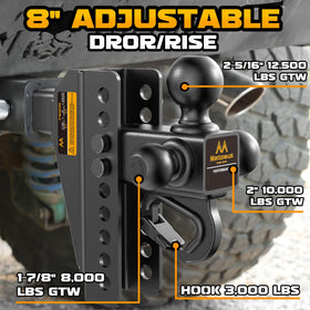 Mmtowus side profile focused on adjustment holes demonstrating quick height leveling