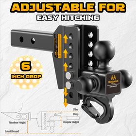 Mmtowus trailer hook and locking pin detail for added versatility and security