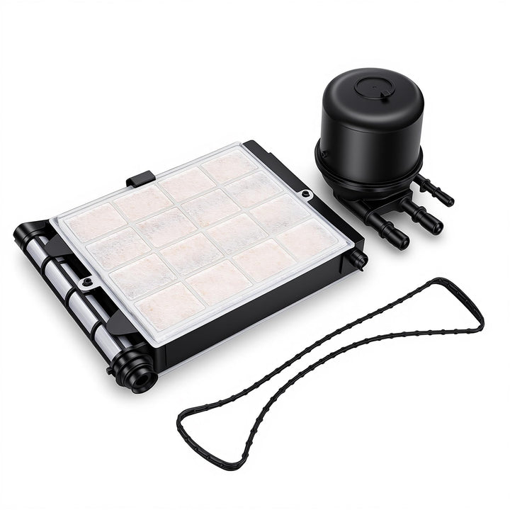 MNJWS front packaging showing complete 6.7 Powerstroke filter kit and easy identification benefit