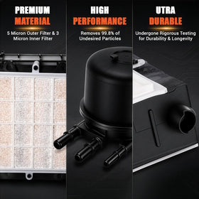 MNJWS frame rail filter installed on truck illustrating direct-fit convenience and reliability