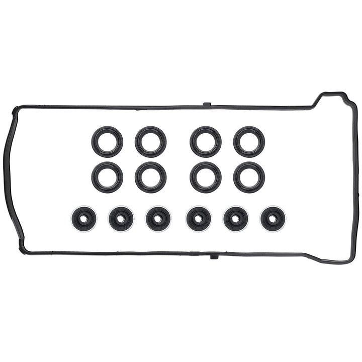 MNJWS valve cover gasket front package showing product and compatibility benefits