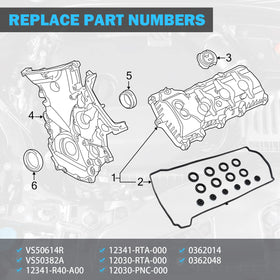 MNJWS gasket installed on engine demonstrating leak prevention benefit