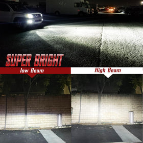 MNWHUC fog light bulb installed in housing for cleaner road-edge illumination