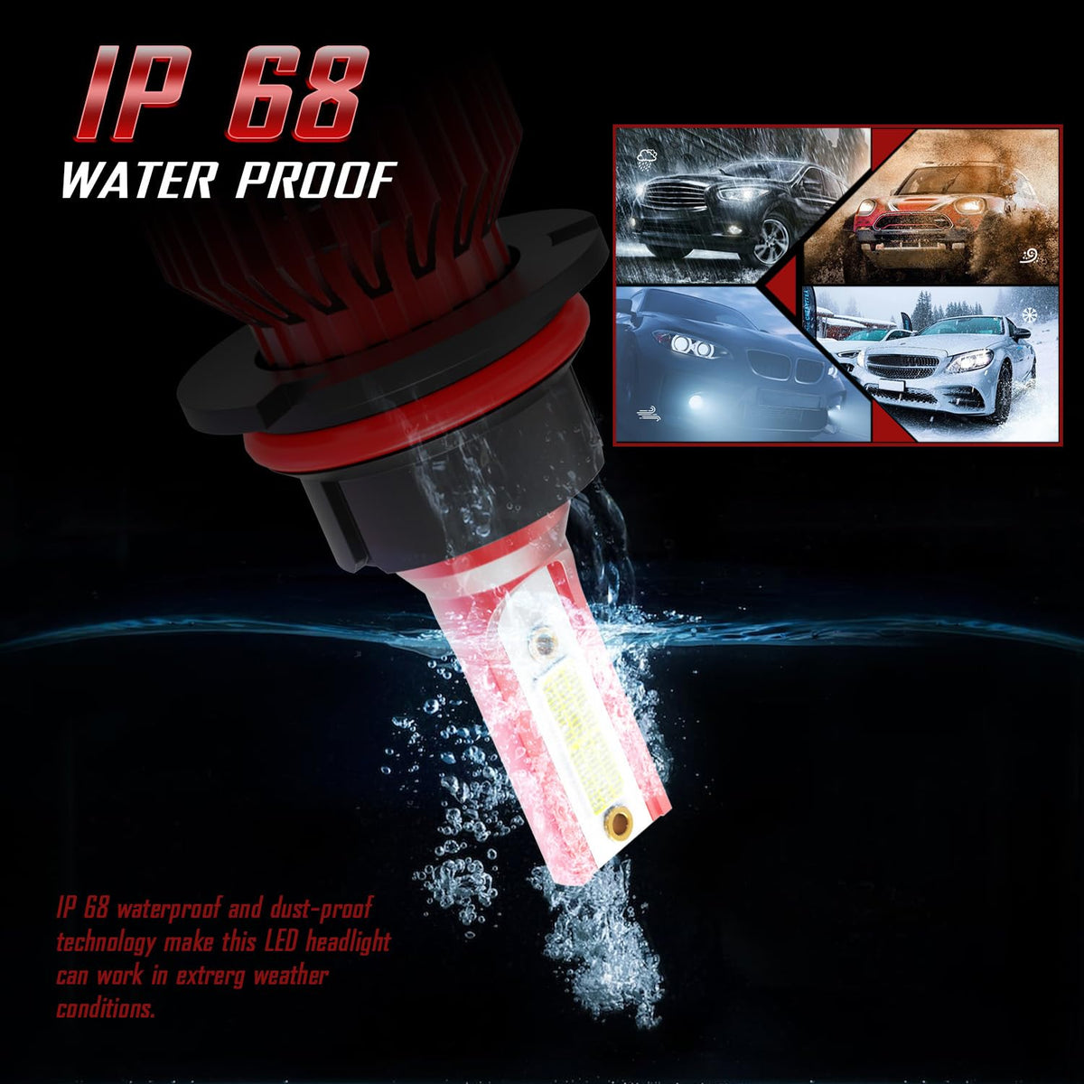 MNWHUC bulbs installed in 2004 Dodge Ram headlight improving brightness
