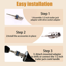 Moalaok being used at a trailer hitch showing quick, time-saving setup benefit