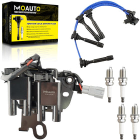 MOAUTO front package view showing complete ignition kit and clear contents for quick identification