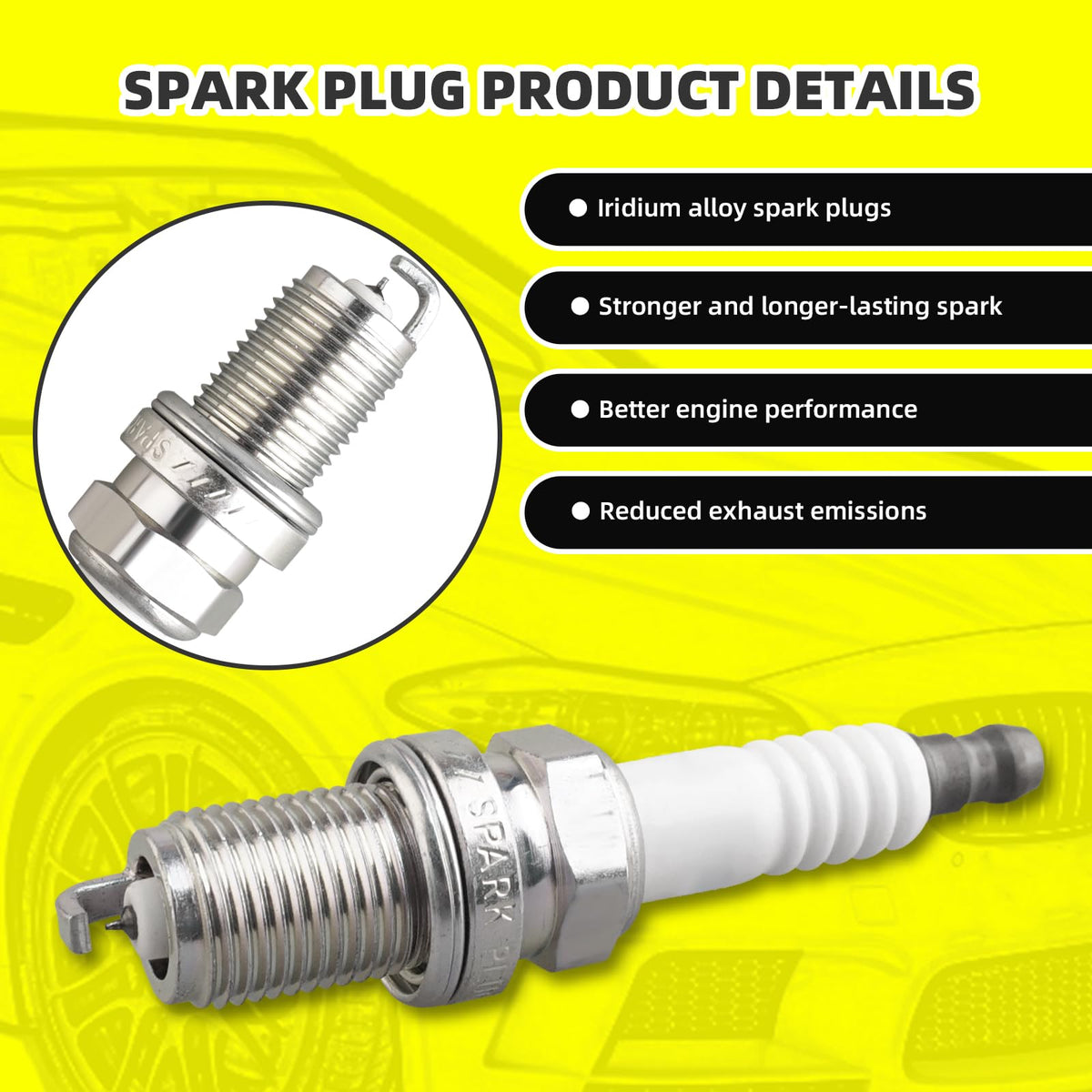 MOAUTO ignition coil installed on engine illustrating correct fitment and improved starting reliability