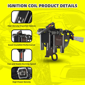 MOAUTO iridium spark plug detail showing fine electrode for longer life and stable ignition