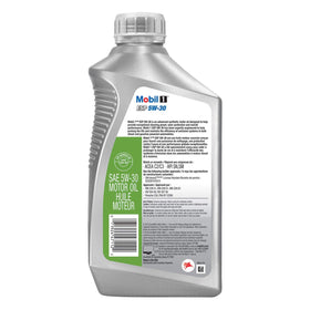 Mobil 1 cap and pour spout detail enabling clean, accurate dispensing