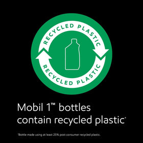 Mobil 1 bottles stored in trunk demonstrating on-the-go readiness