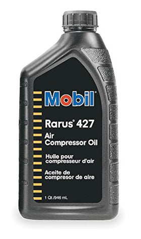 Mobil Rarus 427 front label showing product identity and benefits