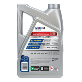 Mobil 1 pour into engine funnel showing easy application benefit
