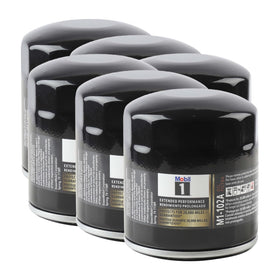 Mobil 1 M1-102A front packaging showing product and pack details, conveys reliability