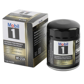 Mobil 1 filter front packaging showing model and pack benefit