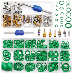 Mobling front packaging showing complete A/C repair kit and organized boxes for quick use