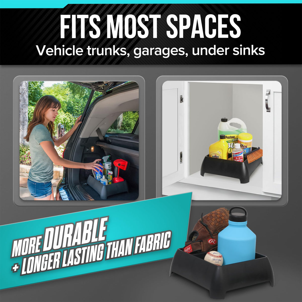 Moblorg top view open crate holding bottles and supplies for easy access and quick loading