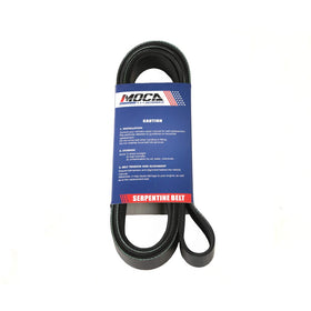 MOCA AUTOPARTS belt installed in a Civic engine bay showing proper routing and restored accessory drive