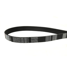 MOCA AUTOPARTS belt alongside ruler demonstrating correct 7PK2170 length for quick fit verification