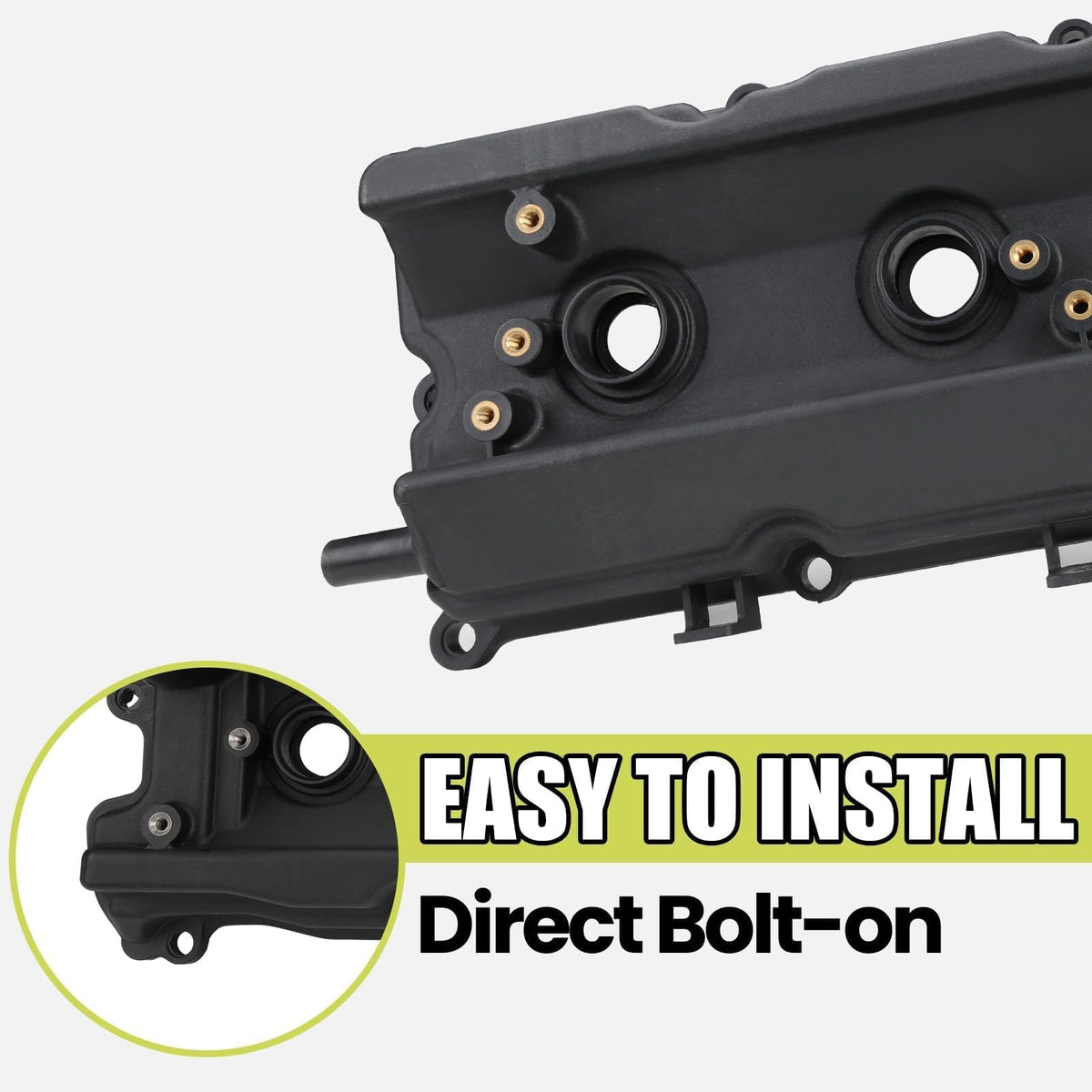 Mocar7 valve cover next to ruler showing scale for correct fitment