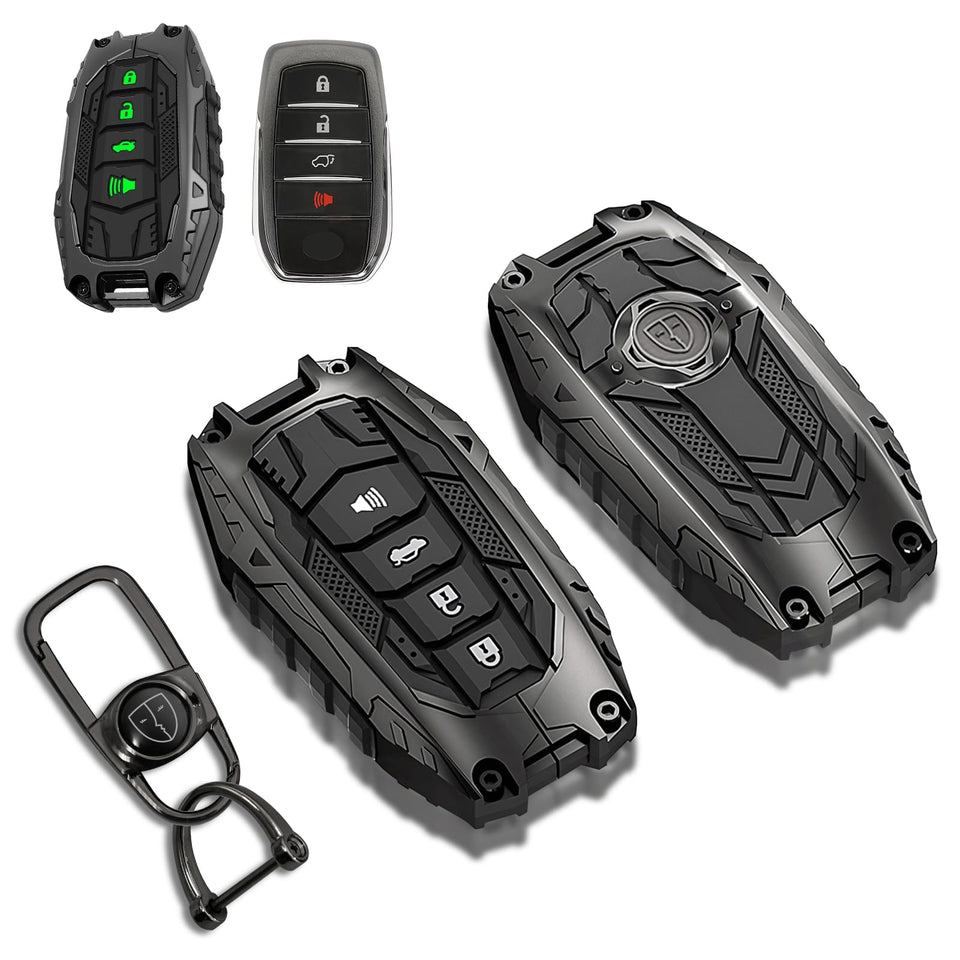 MOCHENT front view key fob cover showing sleek metal look and protection
