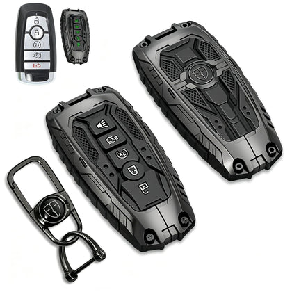 MOCHENT front view metal key cover shows durable zinc alloy protection and stylish look