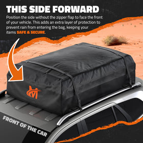Mockins anti-slip roof mat with straps preventing sliding and scratches