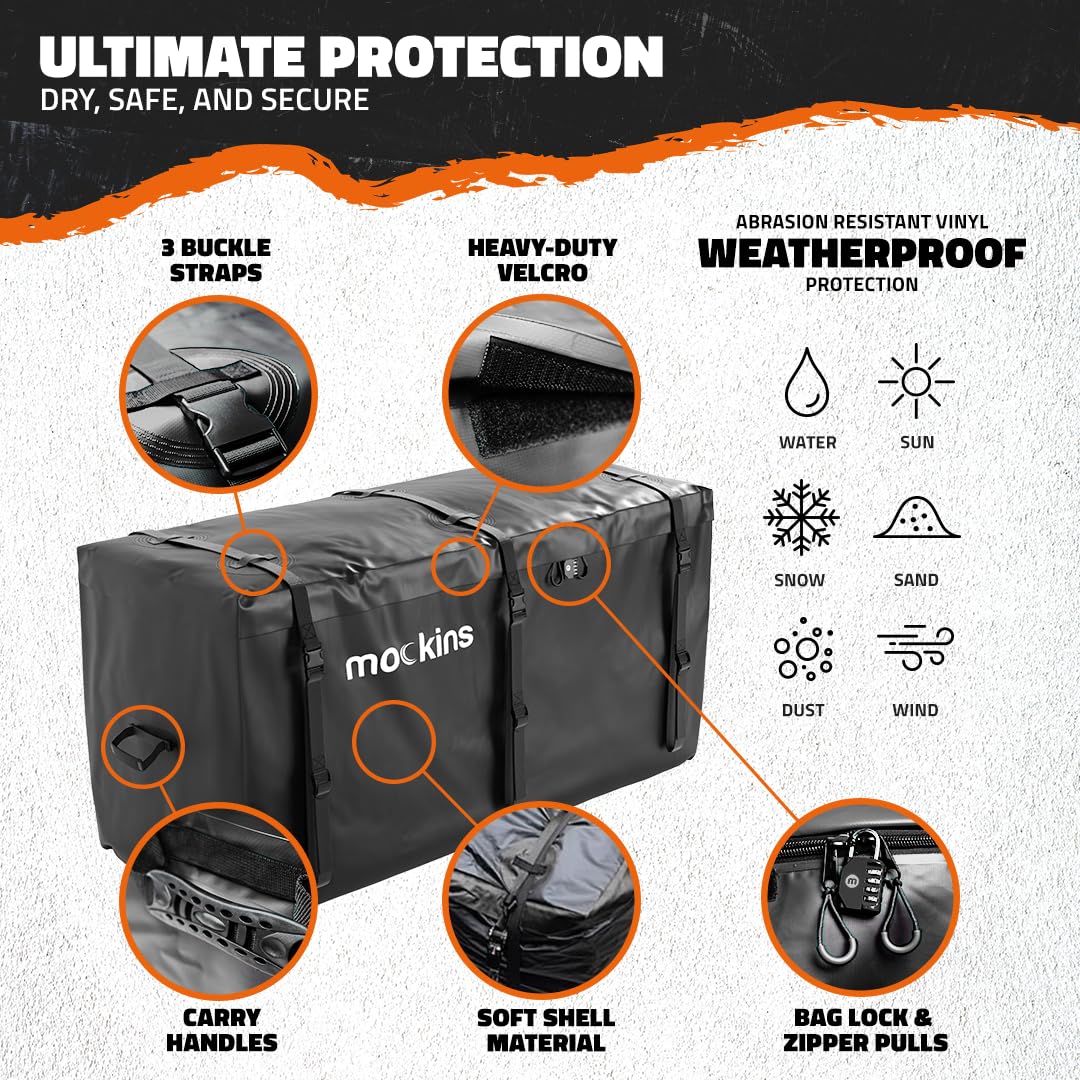 Mockins close-up of vinyl and reinforced seams for durable protection