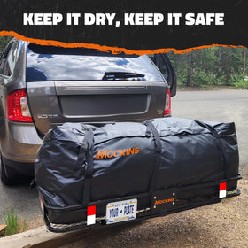 Mockins side handle and straps highlighting easy lifting and secure attachment