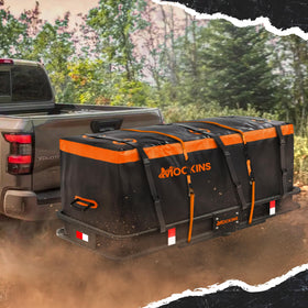 Mockins side profile illustrating 16 cu ft capacity for bulky gear