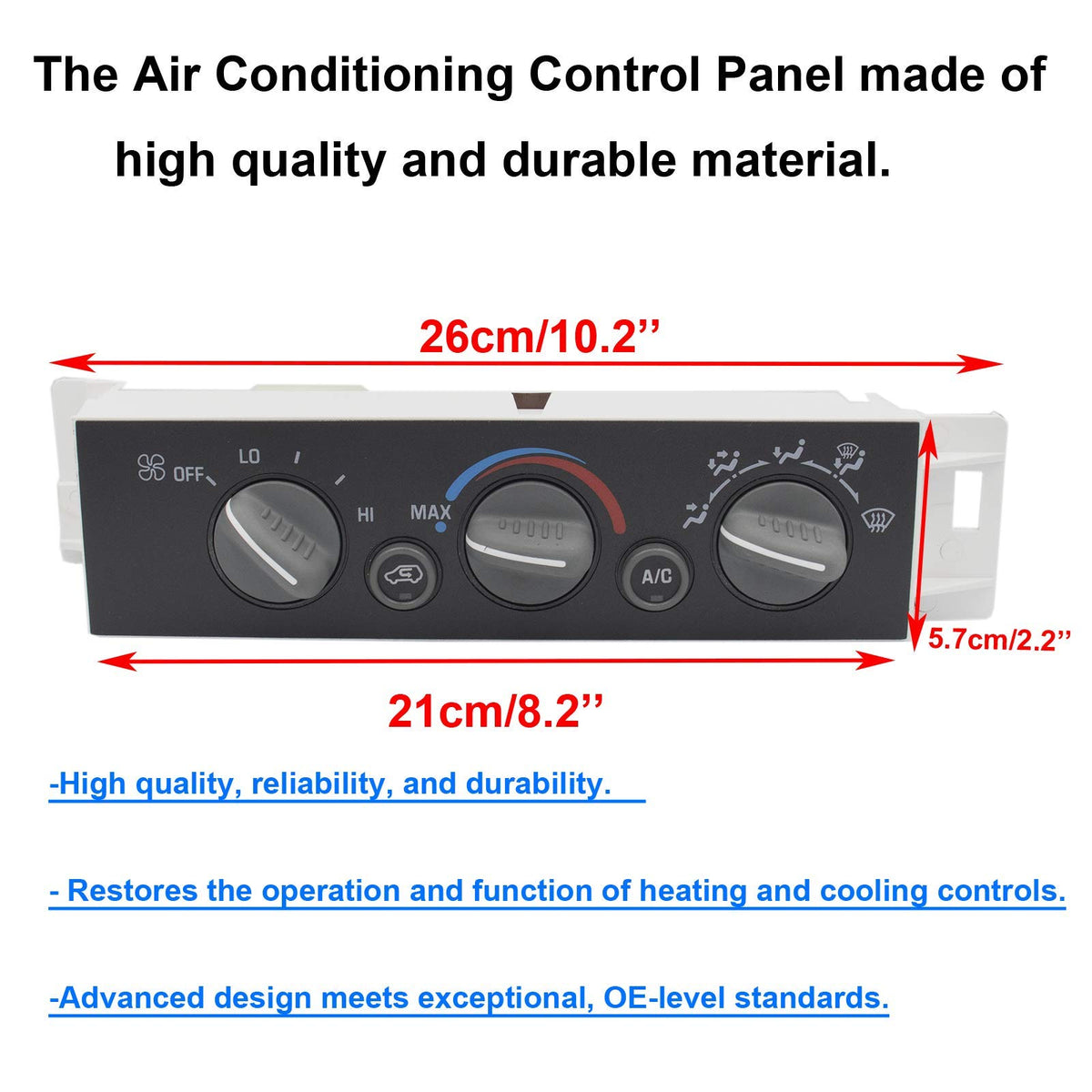 MOCW control panel installed in truck dash demonstrating factory fit
