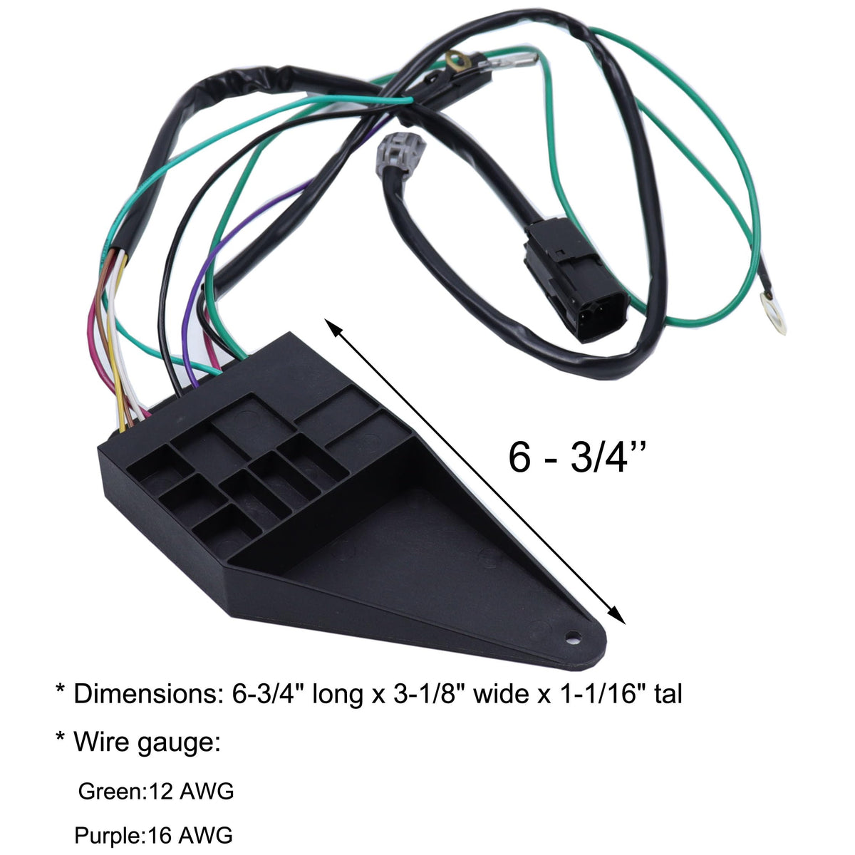 MOCW control unit connector detail with clear pins for easy plug-in replacement