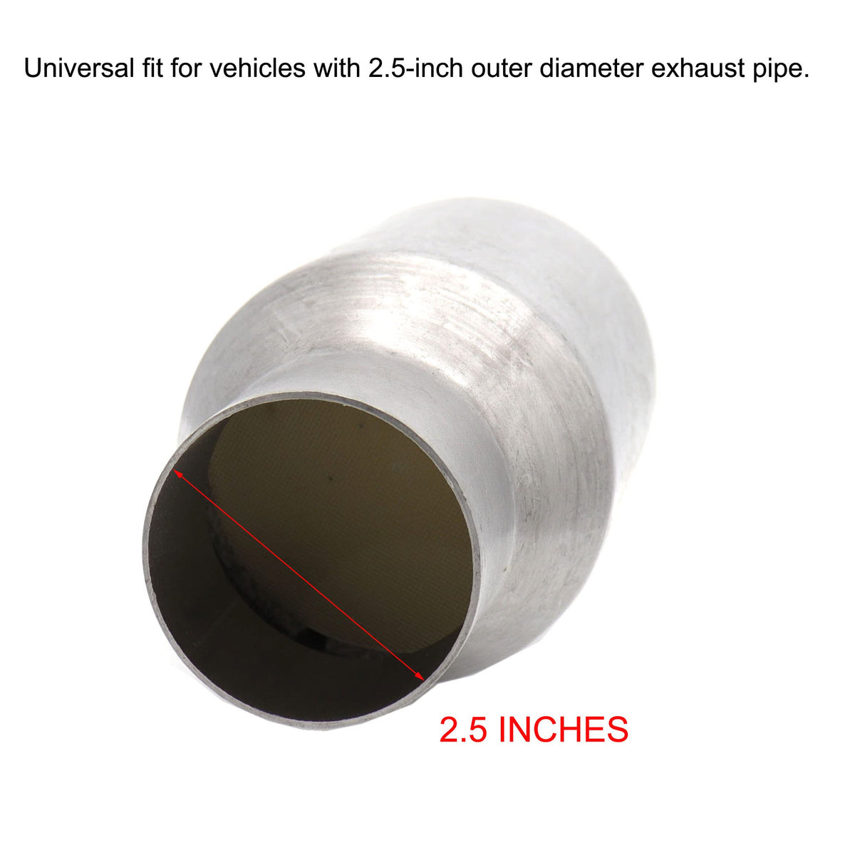 MOCW end profile showing 2.5-inch inlet and outlet for precise fit
