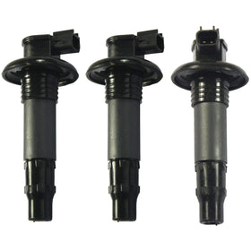 MOCW front view of three ignition coil sticks showing neat packaging and fit