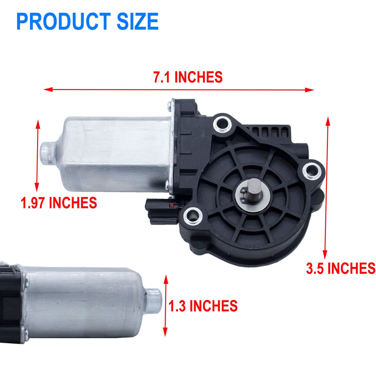 MOCW motor side profile highlighting compact design and reliable power