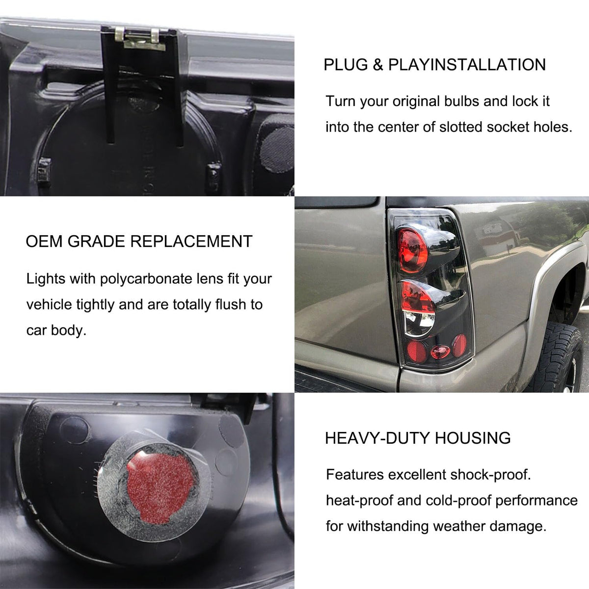 MOCW taillight with water droplets, illustrates IP67 waterproof protection