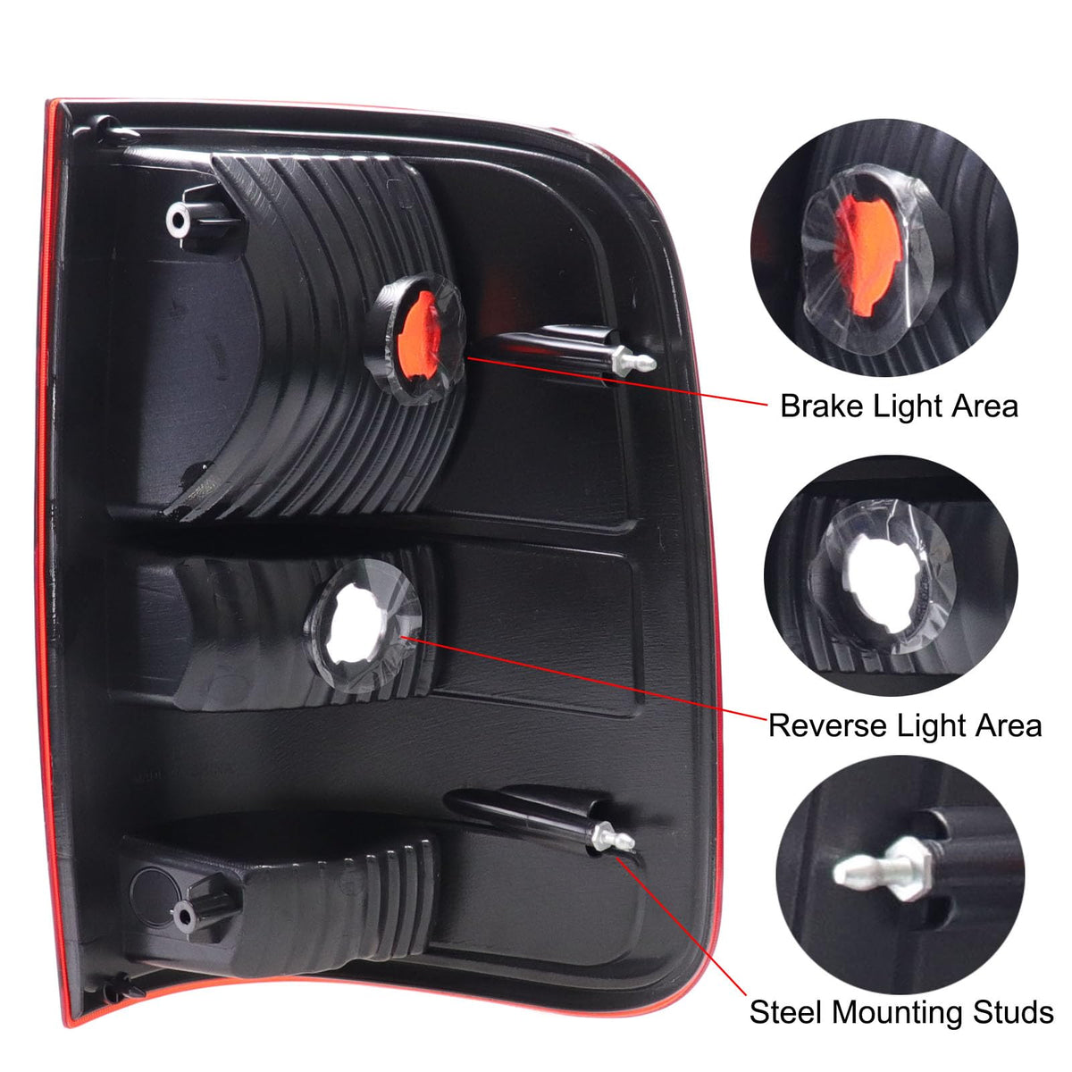 MOCW rear housing view showing ABS construction and mounting points benefit