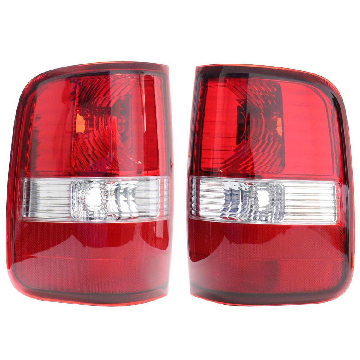 MOCW front view red lens showing clean OEM-style appearance and improved look