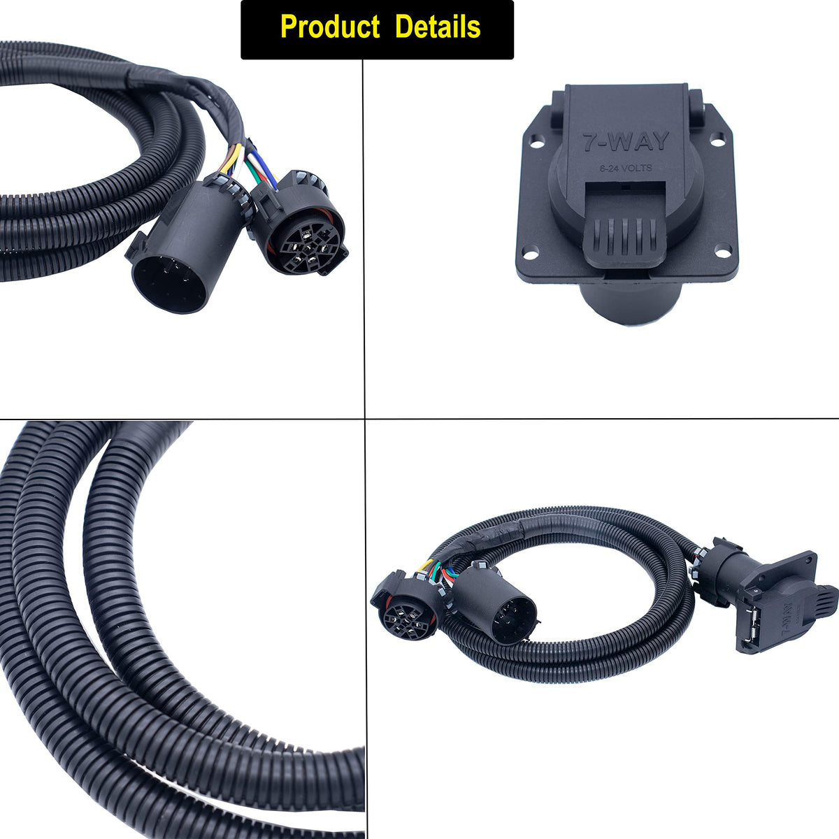 MOCW wiring harness plugged to truck harness showing simple plug-and-play install