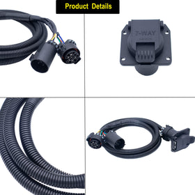MOCW wiring harness plugged to truck harness showing simple plug-and-play install