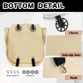 ModeIY seat cover with buckle access preserving safety and heating