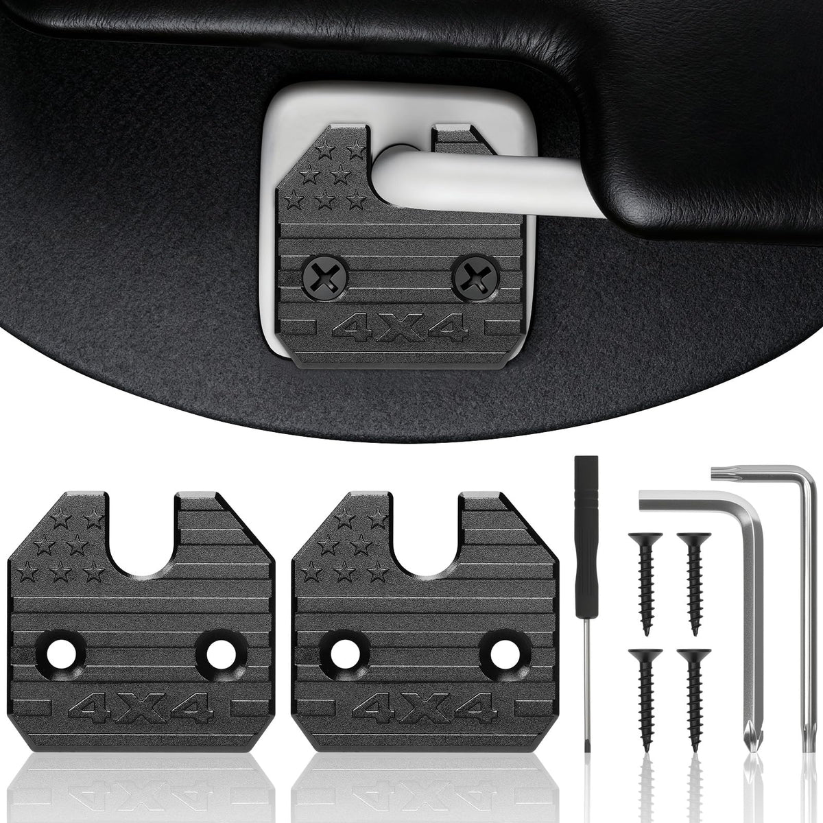 MODELAUTO front view of two-piece kit showing parts and benefits