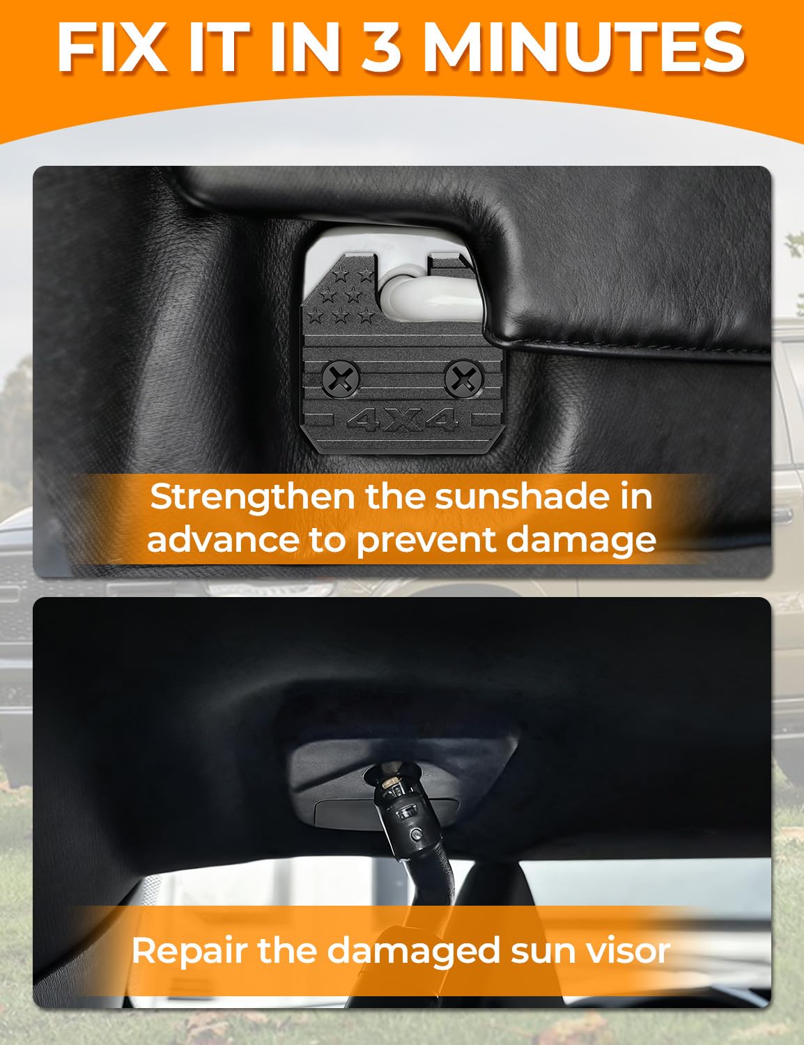MODELAUTO installed on passenger side improving visor control