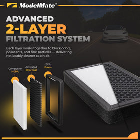 ModelMate filter installed in Tesla glovebox ensuring proper seal