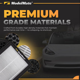 ModelMate in-car lifestyle shot showing cleaner cabin air comfort