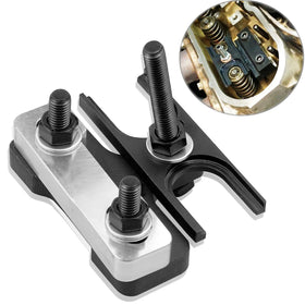 MOEBULB front view of valve spring compressor showing robust build and easy mounting