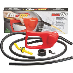 Moeller Flo N Go front view showing pump and hose, quick spill-free fueling