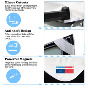 MOFEEZ corner pocket tucked under door edge for theft-deterrent security