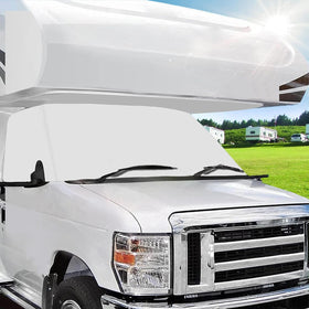 MOFEEZ front view showing full windshield coverage and privacy benefit