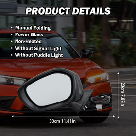 MOFOAP close-up of power-adjustable glass demonstrating clear reflective surface advantage